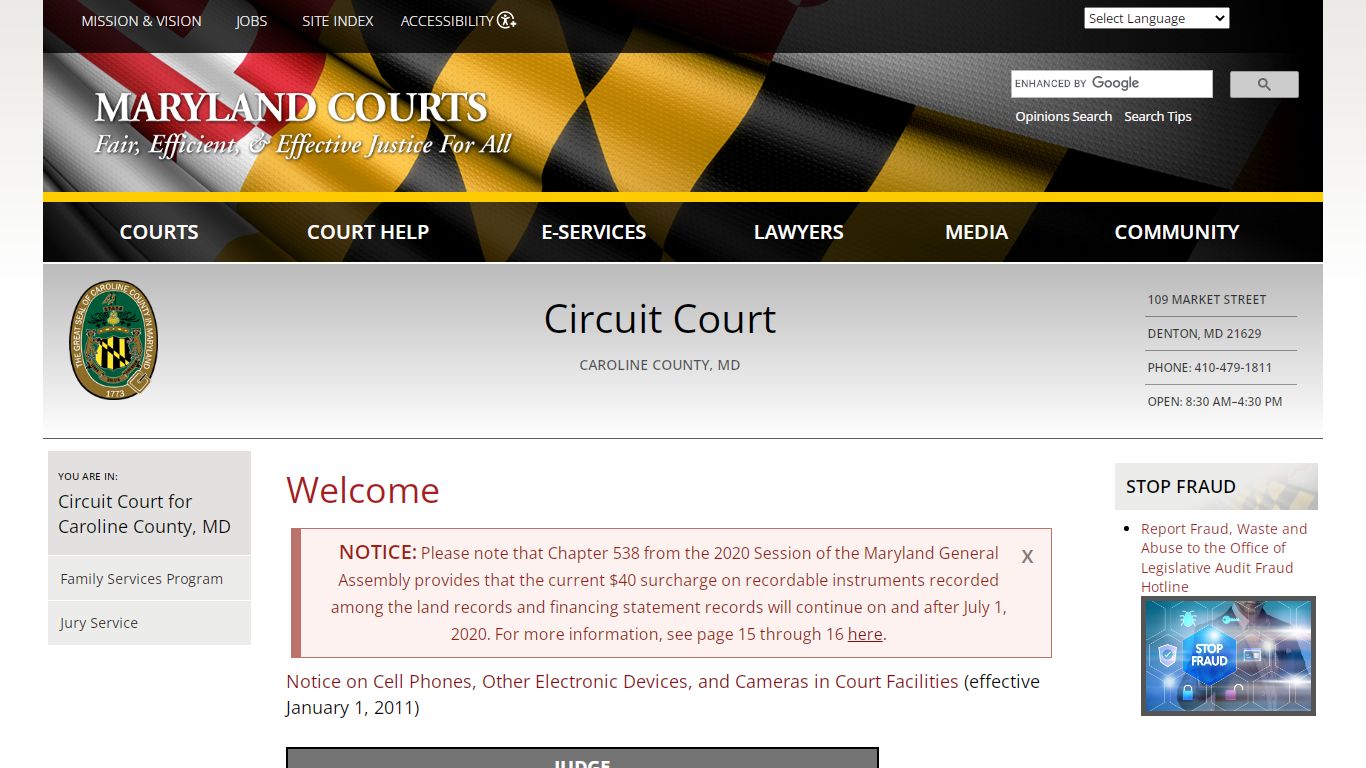 Welcome | Maryland Courts